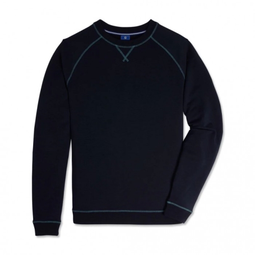 Footjoy French Terry Crewneck Men's Jacket Navy | 862XJDPSV