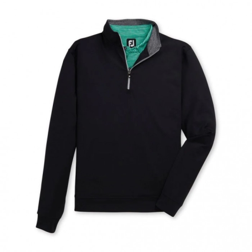 Footjoy Half-Zip Men's Pullover Black | 765TODSFY