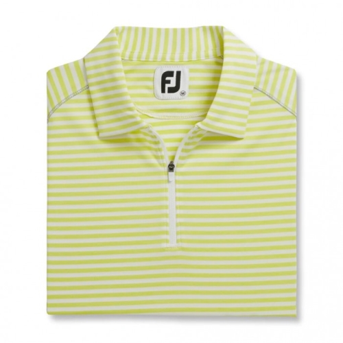 Footjoy Heather Stripe Women's Shirts Citrus | 835OJDRCG