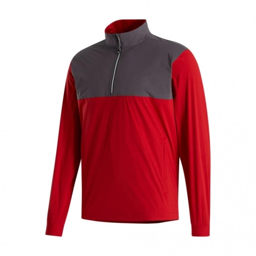 Footjoy HydroKnit Men's Pullover Charcoal / Red | 372LDGEYX