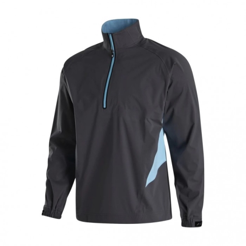 Footjoy HydroKnit Men's Pullover Charcoal / Light Blue | 406ZEXYJC