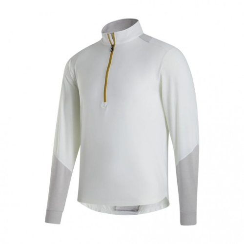 Footjoy HyperFlex Men's Pullover White / Heather Grey | 543HYDXJL