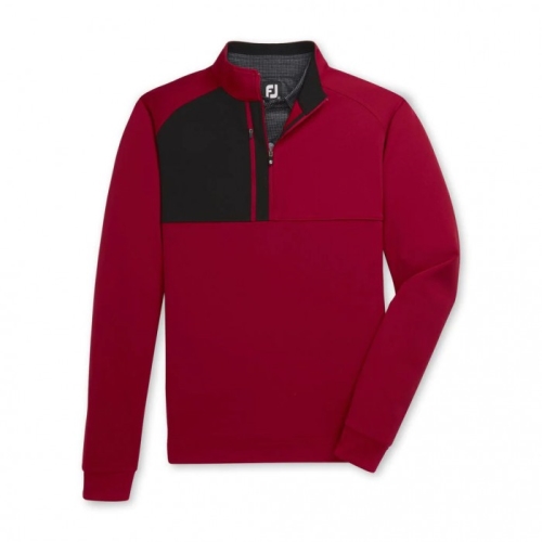 Footjoy Pique Sport Mid-Layer Men's Jacket Crimson | 289CDZIQV