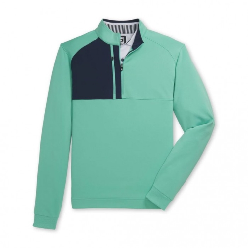 Footjoy Pique Sport Mid-Layer Men's Jacket Spearmint | 647MHPCSE