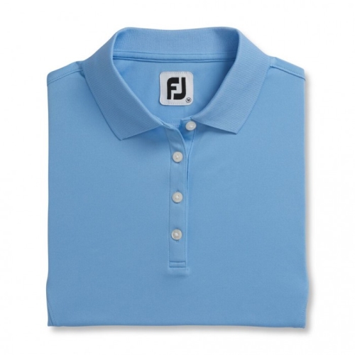 Footjoy ProDry Interlock Knit Collar Women's Shirts Light Blue | 230INTAYO