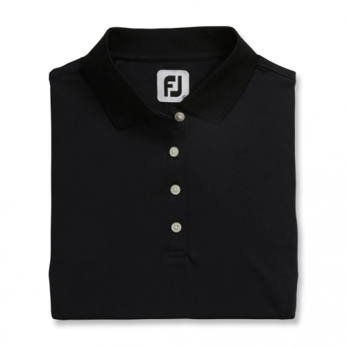 Footjoy ProDry Interlock Knit Collar Women's Shirts Black | 531RABFMZ