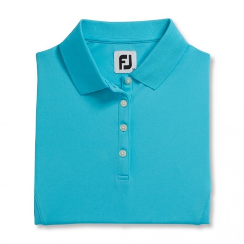 Footjoy ProDry Interlock Knit Collar Women's Shirts Aqua | 852IYQSFT