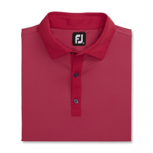 Footjoy Stretch Lisle Mini Check Print Men's Shirts Ruby / Pink | 397BIXSYO