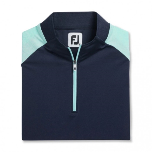 Footjoy Zip Placket Women's Shirts Navy | 546YNOWUV